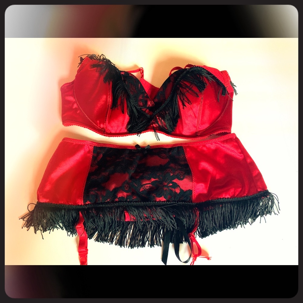 Leg Avenue Flapper Girl Two Piece Set Red